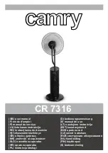 camry CR 7316 User Manual preview