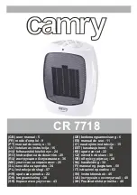 camry CR 7718 User Manual preview