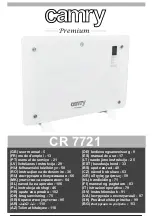 Preview for 2 page of camry CR 7721 User Manual