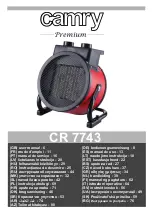 camry CR 7743 User Manual preview