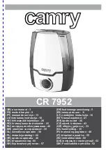 Предварительный просмотр 1 страницы camry CR 7952 User Manua