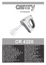 Предварительный просмотр 1 страницы camry Premier CR 4220 User Manual