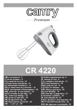 camry Premier CR 4220 User Manual preview