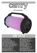camry Premium CR 1172 User Manual preview