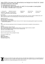 Preview for 4 page of camry Premium CR 1172 User Manual