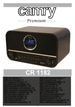 camry Premium CR 1182 User Manual предпросмотр