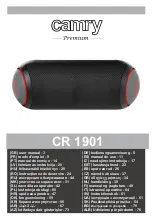 Preview for 1 page of camry Premium CR 1901 User Manual