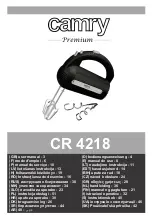 camry Premium CR 4218 User Manual предпросмотр