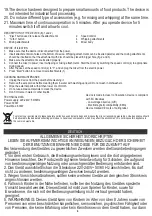 Preview for 4 page of camry Premium CR 4218 User Manual