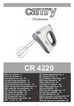 camry Premium CR 4220 User Manual preview