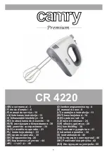 camry Premium CR 4220 User Manual предпросмотр