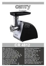 camry Premium CR 4812 User Manual preview
