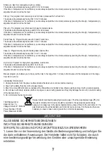 Preview for 7 page of camry Premium CR 6311 Addendum User Manual