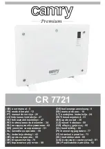 Preview for 1 page of camry Premium CR 7721 User Manual