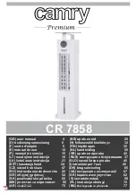 camry Premium CR 7858 User Manual preview