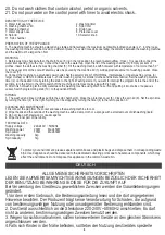 Предварительный просмотр 4 страницы camry Premium CR 8052 User Manual
