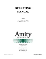 CAMSO 100TTS Operating Manual preview