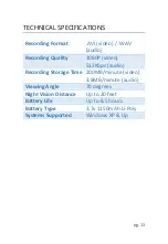 Preview for 13 page of Camstick 1080PNV User Manual