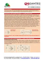 Предварительный просмотр 9 страницы Camtec 3041110002CA Manual