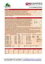 Предварительный просмотр 6 страницы Camtec CPS-EC1000 Manual