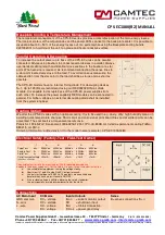 Предварительный просмотр 8 страницы Camtec CPS-EC1000 Manual