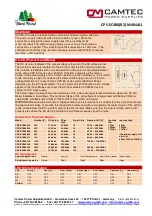 Предварительный просмотр 6 страницы Camtec CPS-EC480 Manual