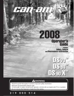 Can-Am 2008 DS 70 Operator'S Manual preview