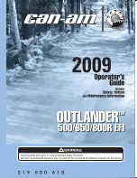 Can-Am 2009 Outlander 500 EFI Operator'S Manual preview