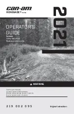 Preview for 1 page of Can-Am 219 002 095 Operator'S Manual