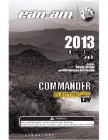 Preview for 1 page of Can-Am Commander Electric LSV Operator'S Manual