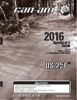 Preview for 1 page of Can-Am DS250 Operator'S Manual