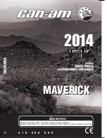 Can-Am Maverick Operator'S Manual preview