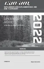 Can-Am Outlander 6x6 450 XU+ 2022 Operator'S Manual preview