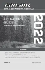 Can-Am OUTLANDER Operator'S Manual preview