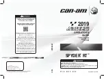 Предварительный просмотр 1 страницы Can-Am Spyder RT 2019 Operator'S Manual