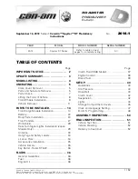 Предварительный просмотр 1 страницы Can-Am Spyder RT Limited SE6 Instructions Manual