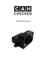 CAN CHECKED MCE18 Manual предпросмотр