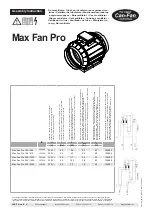 Can-Fan Max Fan Pro Series Assembly Instruction Manual preview