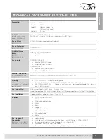 Preview for 7 page of CAN FL1400 Installation, Use And Maintenance Instructions