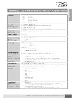 Preview for 9 page of CAN FL1400 Installation, Use And Maintenance Instructions