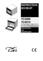 Preview for 1 page of CAN FO5000 Instruction Booklet