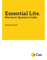 Предварительный просмотр 1 страницы CAN Move5000 Merchant Operator Manual