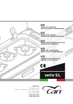 Preview for 1 page of CAN SL Series Installation, Use And Maintenance Instruction Manual