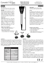 Предварительный просмотр 2 страницы Canada Go Green DL-GRIAL-LA Quick Start Manual