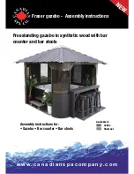 Canadian Spa Fraser gazebo Assembly Instructions Manual предпросмотр