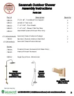 Предварительный просмотр 2 страницы Canadian Timber Collection Savannah Assembly Instructions