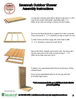 Предварительный просмотр 3 страницы Canadian Timber Collection Savannah Assembly Instructions