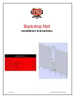 Canam Hoops Backstop Net Installation Instructions Manual preview