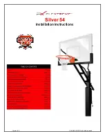 Preview for 1 page of Canam Hoops Flextreme Silver 54 Installation Instructions Manual