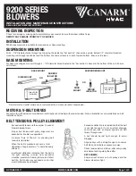 Canarm 9209 Installation And Maintenance Instructions preview